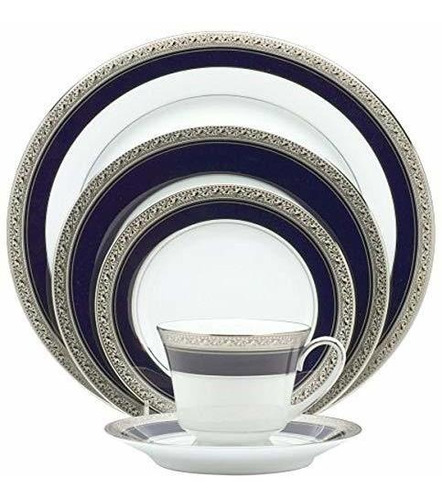 Set De Vajilla 20 Piezas Noritake Crestwood Cobalt