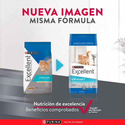 Excellent Urinary Alimento Para Gato Adulto - Bolsa De 7.5kg