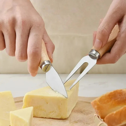 Juego De Seis Piezas De Cuchillos For Queso, Caja De Acero