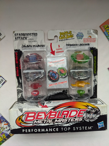 Beyblade Metal Fight Hasbro Starbooster Attack 2 Pack (Usado)