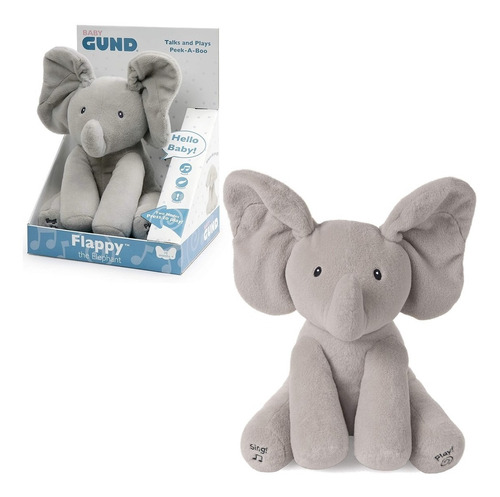 Baby Gund Flappy El Elefante Interactivo Sonido Canta Juega