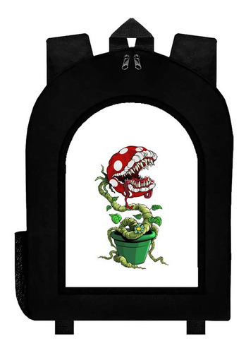 Mochila Negra Mario Bros Art#ar42