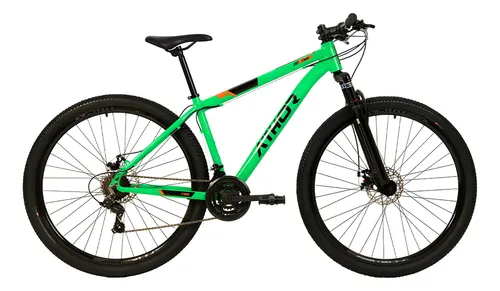 Bicicleta Aro29 de aluminio Tn-21 Athor de 21 velocidades, color verde