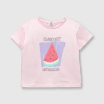 Comprar Polo De Bebé Niña Sandia Fucsia Colloky