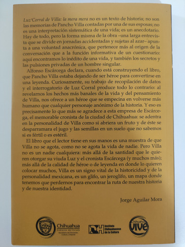 Luz Corral De Villa. Alfonso Escárcega. Ed. Ichicul