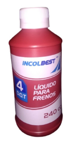 Liquido Para Frenos Dot 4 De 240 Cc, Marca Incolbest Caja 24