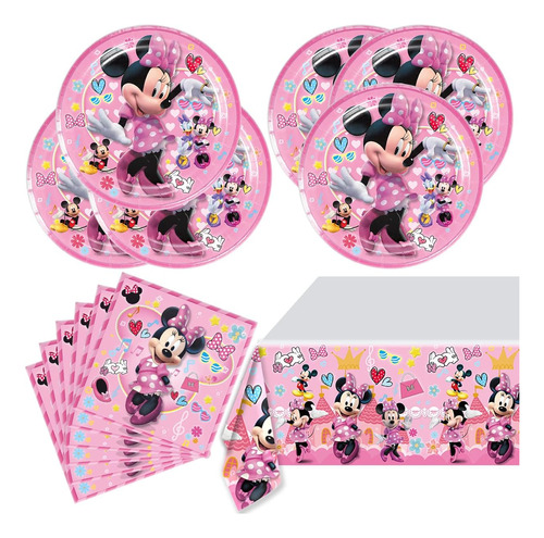 41pcs Minnie Birthday Party Supplies, Mouse Party Decor...