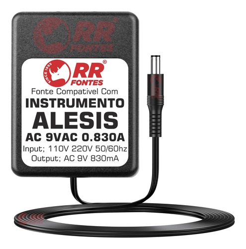 Fonte Ac 9v 830 Para Alesis Trigger Io Vocal Zapper A30980c