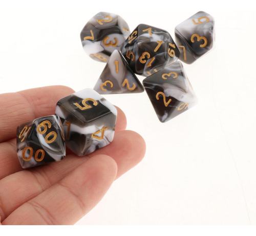 3 Juegos De Mesa De 7 Dados Juego De Dados De Varios Lados