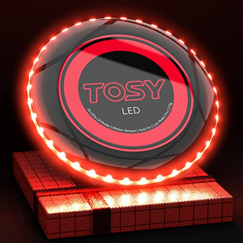 Disco Volador Frisbee Deportivo Con 360 Focos Led Rojos