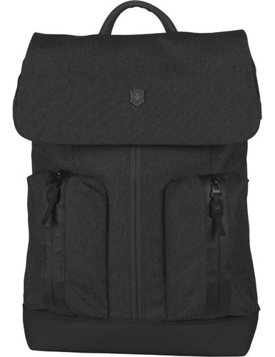 Mochila Altmont Classic Flapover Laptop Backpack Color Negro Diseño de la tela Liso