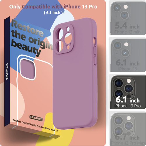 Surphy Compatible Con La Caja Del iPhone 13 Pro Con Protecto