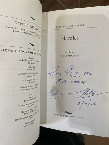 Oxford Bookworms Stage 2: Hamlet (versión) - Shakespeare (Usado)