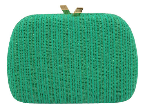 Bolsa De Festa Clutch Estampada Madrinha Casamento Feminina Cor Verde