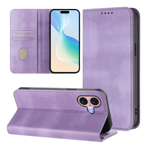 Funda Para Teléfono Estilo Cartera De La Serie Sharp Con Ranura Para Tarjetas Y Soporte Plegable, Funda Abatible, Que Proporciona Una Amplia Gama