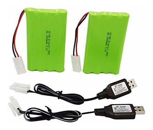 Baterías Recargables Blomiky 9,6v 2000mah Aa (2uds.) Para