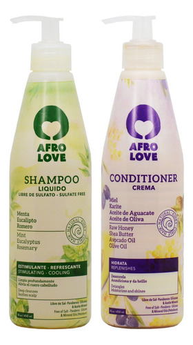 Afro Love Champ Y Acondicionador 16oz Duo