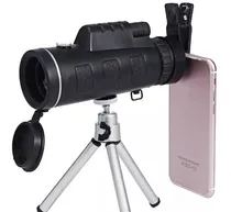 Comprar Telescopio Monocular Prismaticos + Tripode + Clip Celular