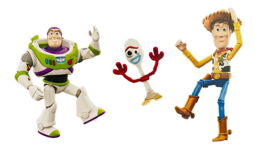 Toy Story Paquete Aventuras Woody Buzz Light Year Con Forky 