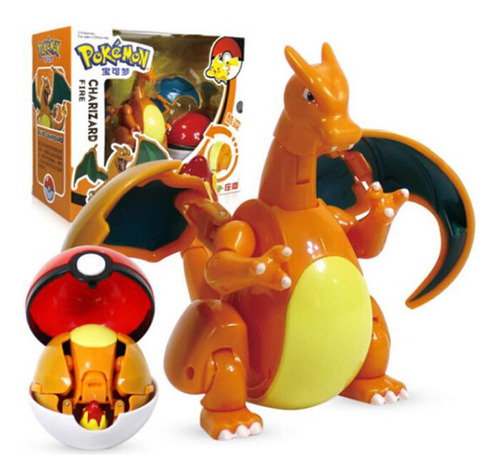 Charizard Pokemon Pokeball - Figura De Acción De Juguete