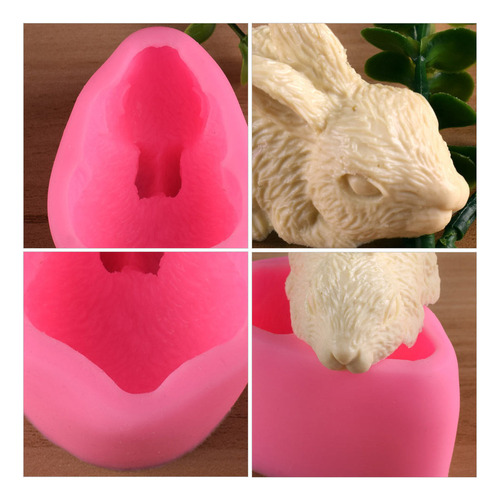 Molde De Silicona Con Forma De Conejo Para Pastel De Pascua