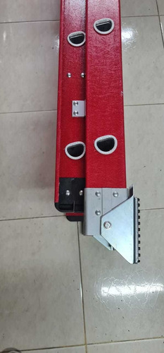 Imagen 6 de 7 de Escalera Telescopica Fibra De Vidrio Cuprum Pro Roja 8m