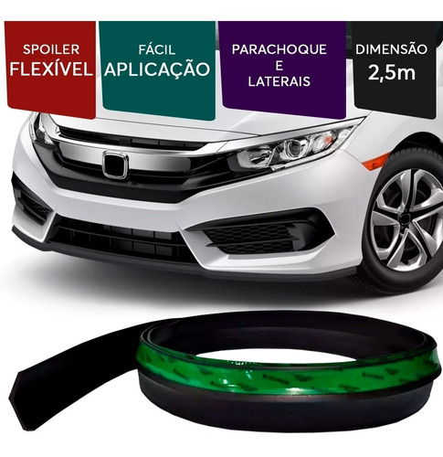 Kit 2 Saia Spoile Clio Sandero Megane Z Lip Tuning Esportivo