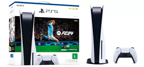 Console Sony PlayStation 5 Standard Edition + Jogo EA Sports FC 24 Mídia  Física PS5