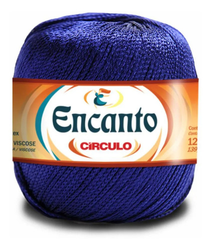 Fio Encanto Circulo Máximo Briho Acabamentos E Franjas Cor Azul bic