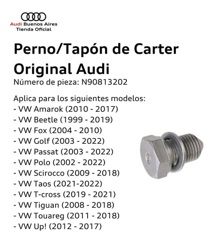 Tapón De Carter Audi A1 2011 Al 2021