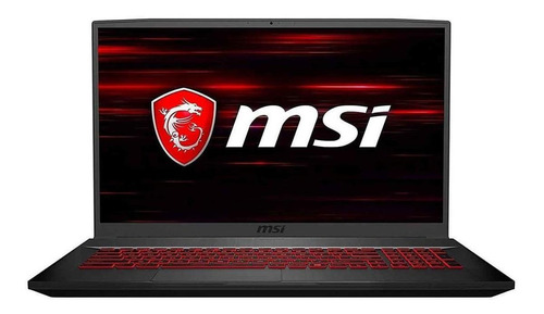 Notebookgamer  MSI GF Thin Series GF75 negra 17.3", Intel Core i7 9750H  16GB de RAM 1TB HDD 128GB SSD, NVIDIA GeForce GTX 1650 60 Hz 1920x1080px Windows 10 Pro