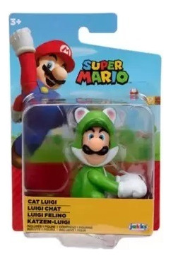 Luigi Gatinho - 2,5pol. Linha Mario Bros - Original Nintendo