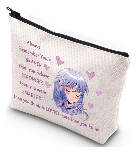 Wzmpa Amine Girl Cosmetic Bag Anime Fans Gift You Are Bqcbw