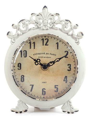 Nikky Home Reloj De Mesa Pequeño Vintage, Estante Decorativo