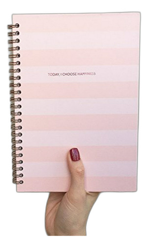 Escritura - Cuadernos De Tapa Dura Con Espiral De Oro Rosa A