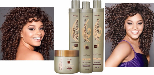 Kit De Permanente Afro 4 Itens Mairibel Profissional