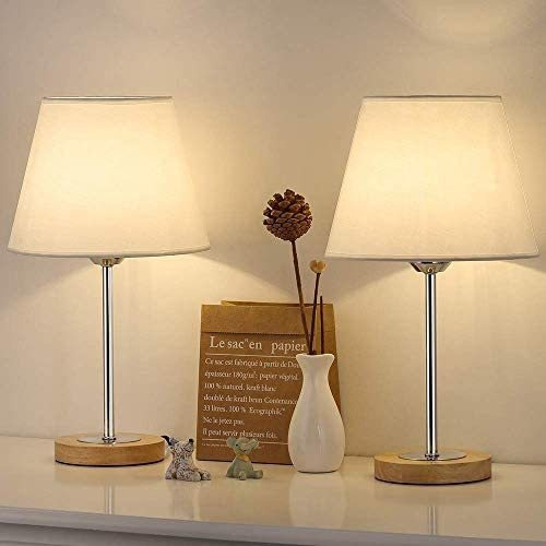 Small Table Lamps Set For Bedroom Wood, Small Table Lamps For Bedroom