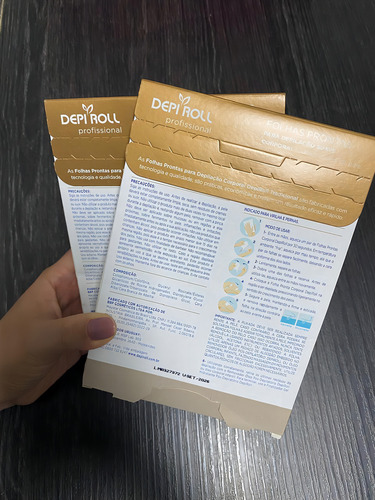 Folha Pronta Depilação Corporal Depi Roll Tradicional Kit 2u