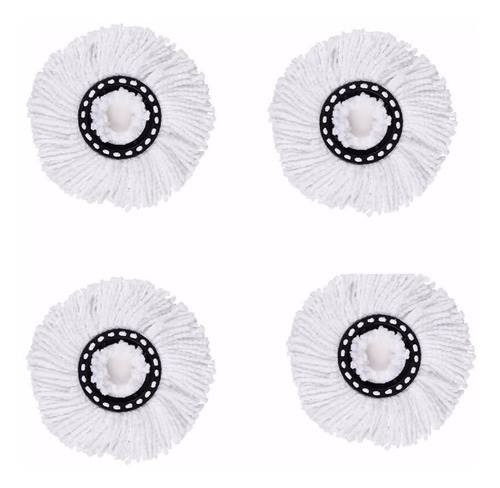 Imagen 2 de 3 de Mopa Balde Trapéador Repuesto X 4 Unidades 16 Cm Diametro