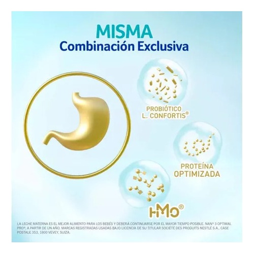 Formula Infantil Nan 3 Optimal Pro 2 Latas De 1.5 C/u Msi