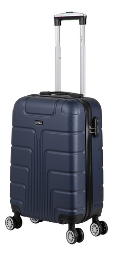 Maleta De Mano Cabina Viaje Carry On 20in 10kg Con Candado Color Azul marino