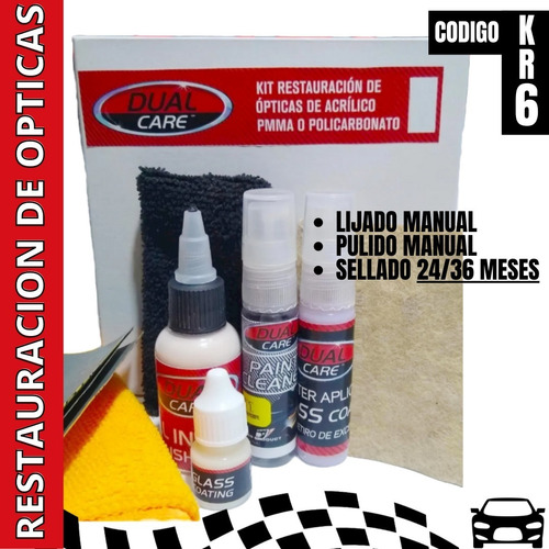 Kit Abrillantador Faro Para 4 Opticas Ceramico Manual