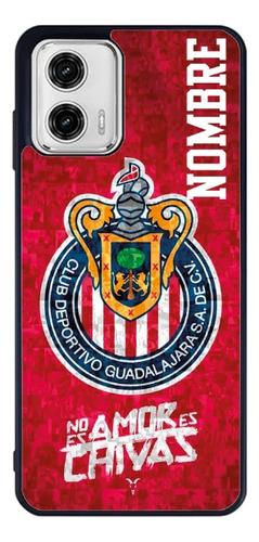 Funda Para Celular Chivas Personalizada Con Nombre Motorola
