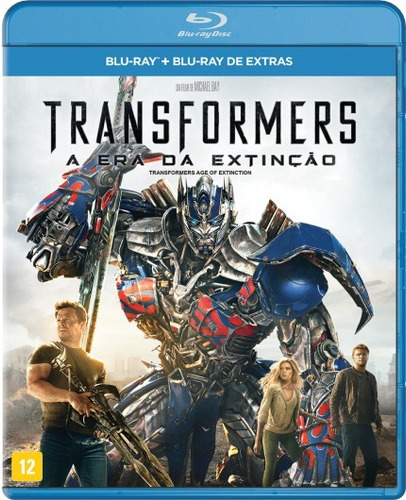 Blu-ray Transformers A Era Da Extinção + Extras - Lacrado