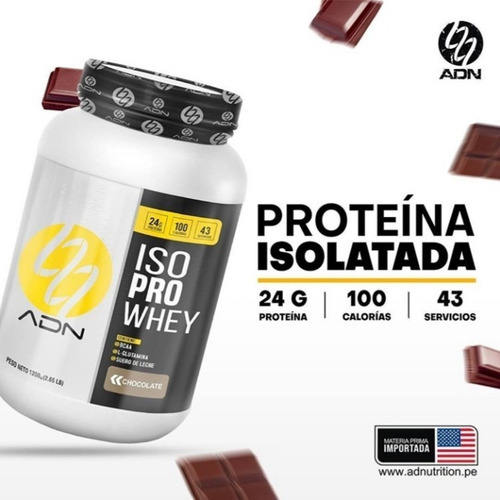 Proteina Aislada Iso Pro Whey 1.200kg ¡¡100% Original Adn!!