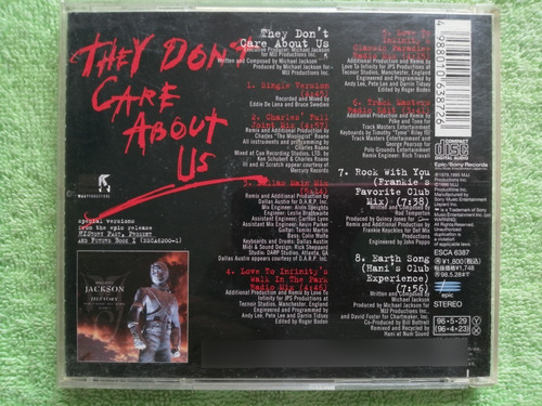 Eam Cd Maxi Michael Jackson They Don't Care About Us Japones