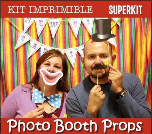 Kit Imprimible Photo Booth Prop Emojis Snapchat 