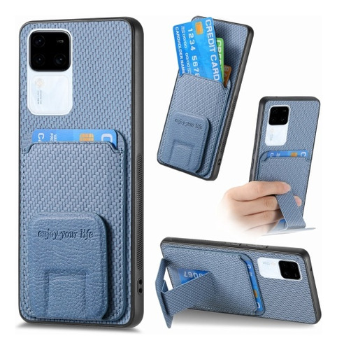 Funda For Con Soporte Plegable Y Bolsa De Tarjetas For Vivo