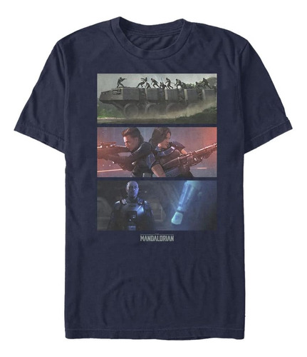 Camiseta Star Wars & Tall Mandalorian Mandomon Epi6 Playtime