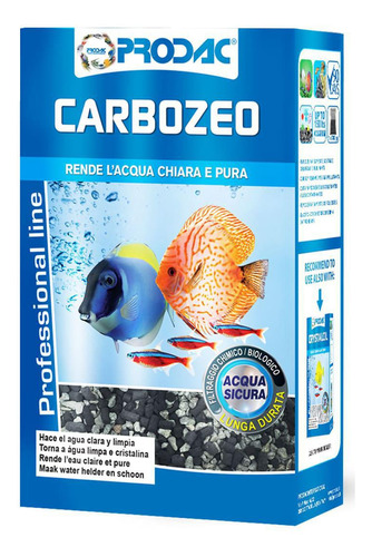 Prodac Carbo Zeo 700g - Filtro Aquário - Água Doce/salgada